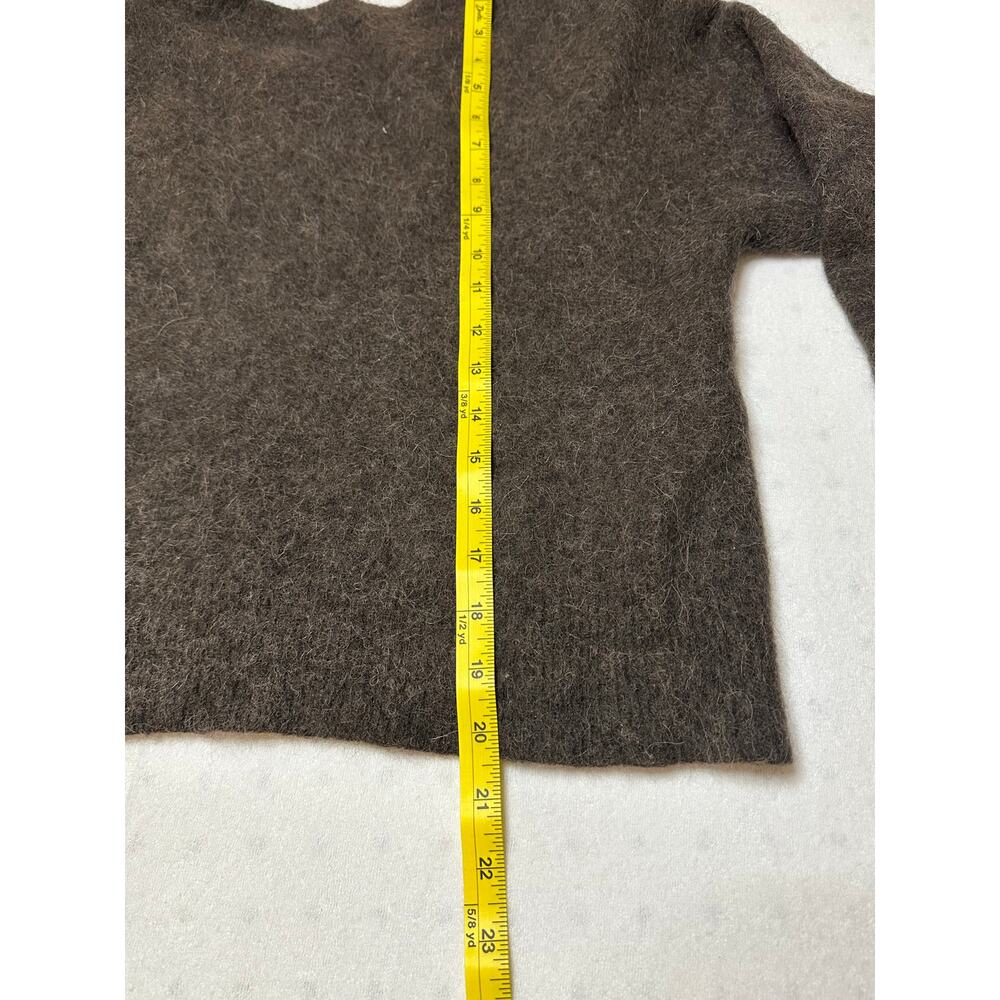 Samse & Samse Alpaca Wool Blend Fuzzy Brown Sweat… - image 6